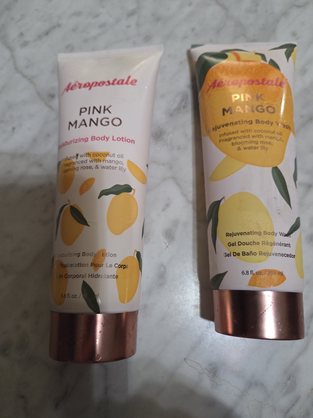 Aeropostale Pink Mango Body Wash And Body Lotion Sey